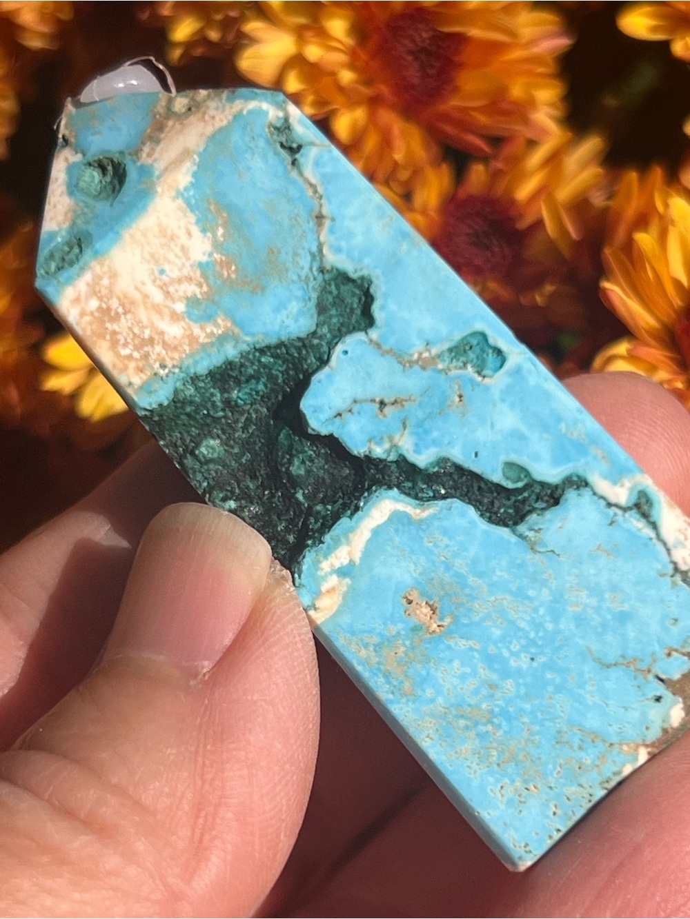 Blue (1) aragonite tower | crystal